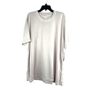 Visitor Premium Men's Solid Poly Crew Neck T-Shirt XXL Pastel Pink Short Sleeves